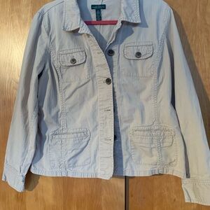 Ralph Lauren Khaki safari chore jacket, 100% cotton sz14